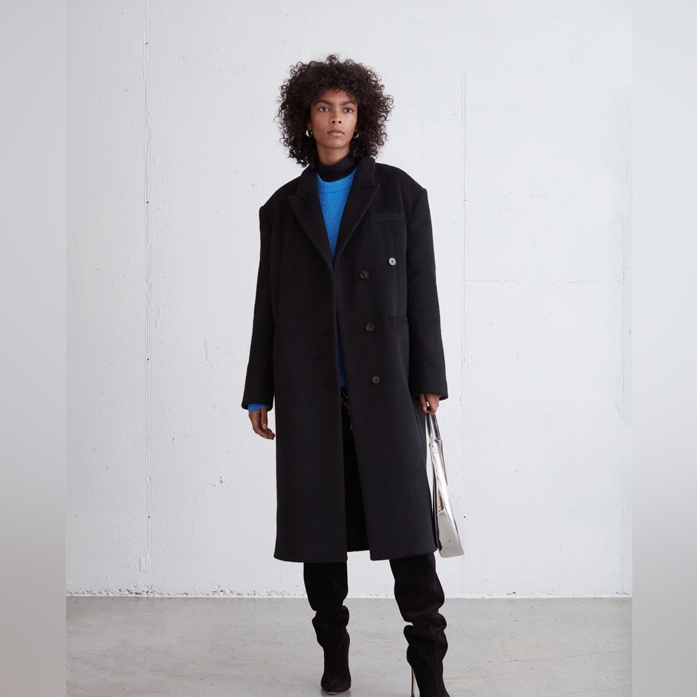 Oversized Wool Blend Coat